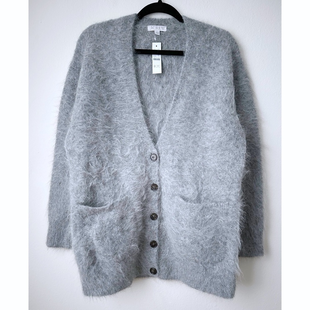J.Crew Relaxed V Neck Sweater Brushed Yarn